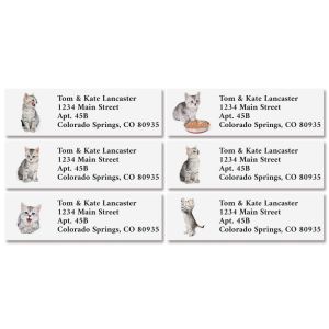 Kitty Cat Classic Return Address Labels (6 Designs)