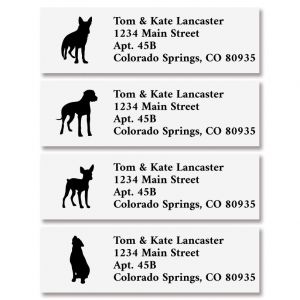 Dog Buddies Classic Return Address Labels (4 Designs)