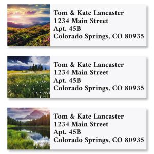 Summer Landscapes Classic Return Address Labels (6 Designs)