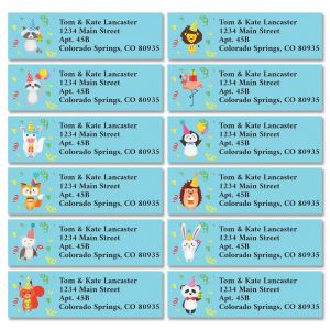 Party Animals Classic Return Address Labels (12 Designs)