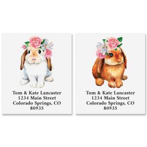 Spring Bunnies Select Return Address Labels (2 Designs)