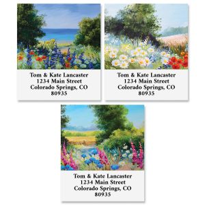 Fields Of Flowers Select Return Address Labels (3 Designs)