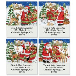 Santa’s Workshop Select Return Address Labels (4 Designs)