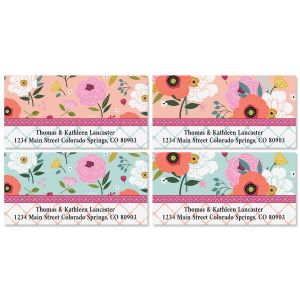 Chic Blooms Deluxe Return Address Labels (4 Designs)