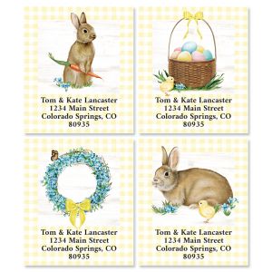 Easter Greeting Select Return Address Labels (4 Designs)