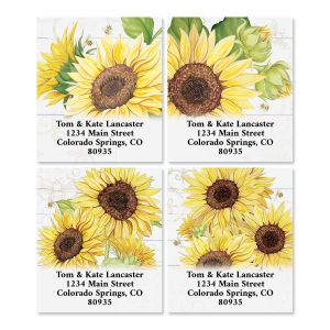 Sunflower Garden Select Return Address Labels (4 Designs)