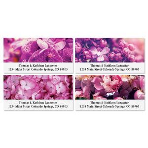 Draped in Purple Deluxe Return Address Labels (4 Designs)