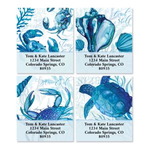 Sapphire Seas Select Return Address Labels (6 Designs)