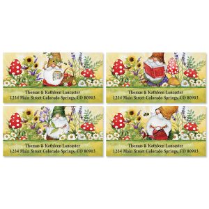 Gnome Sweet Gnome Deluxe Return Address Labels (4 Designs)