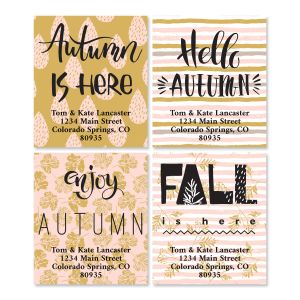 Pastel Fall Select Return Address Labels (4 Designs)