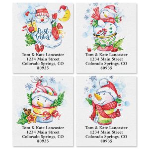 Winter Holidays Select Return Address Labels (4 Designs)