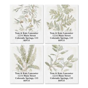 Elevated Botanicals Select Return Address Labels (4 Designs)