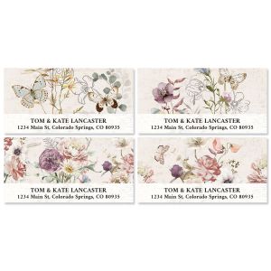 Boho Wildflowers Deluxe Return Address Labels (4 Designs)