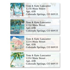 Coastal Lounge Classic Return Address Labels (6 Designs)