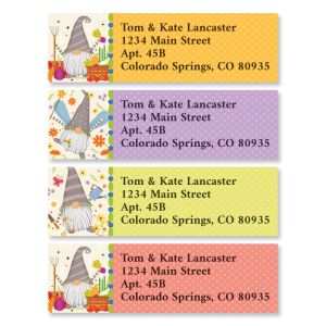 Gardening Gnomes Classic Return Address Labels (4 Designs)