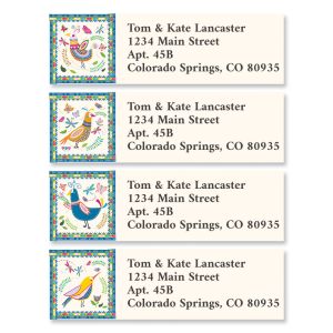 Colorful Chirps Classic Return Address Labels (4 Designs)