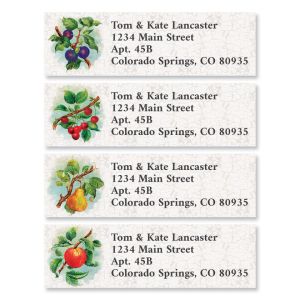 Retro Fruit Classic Return Address Labels (4 Designs)