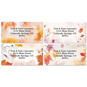 Autumn Dreams Border Return Address Labels (4 Designs)