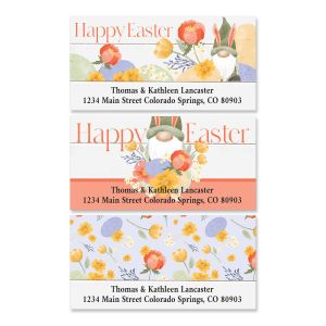 Easter Gnome Deluxe Return Address Labels (3 Designs)