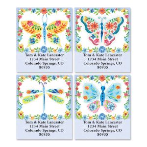 World of Butterflies Select Return Address Labels (4 Designs)