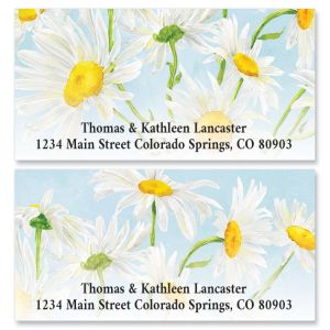 Field of Daisies Deluxe Return Address Labels (2 Designs)