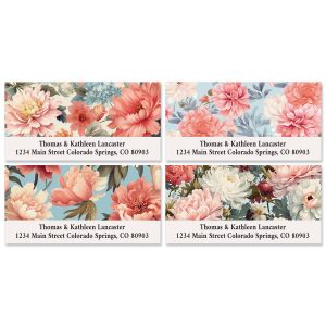 Blooming Pink Deluxe Return Address Labels (4 Designs)