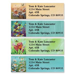 Painted Florals Classic Return Address Labels (4 Designs)