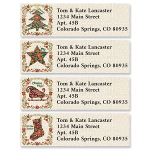 Christmas Silhouette Classic Return Address Labels (6 Designs)