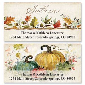 Harvest Meadows Deluxe Return Address Labels (2 Designs)