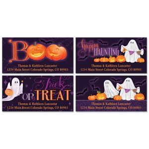 Hey Boo Deluxe Return Address Labels (4 Designs)