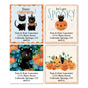 Spooky Meows Select Return Address Labels (4 Designs)