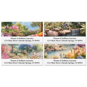 Secret Garden Deluxe Return Address Labels (4 Designs)