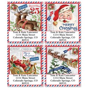 Christmas Greetings Select Return Address Labels (4 Designs)