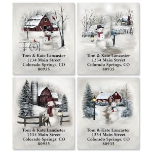 Winter Snow Select Return Address Labels (4 Designs)