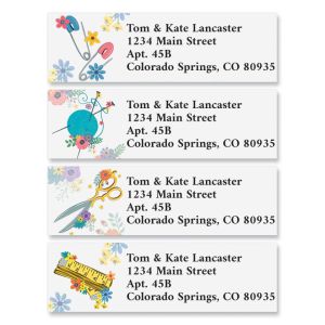 Cut and Sew Classic Return Address Labels (6 Designs)