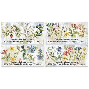 Nature Sings Deluxe Return Address Labels (4 Designs)