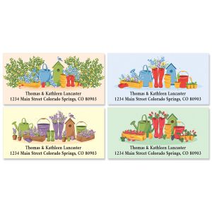 Spring Planting Deluxe Return Address Labels (4 Designs)