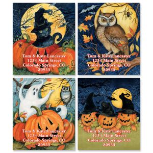 Halloween Night Select Return Address Labels (4 Designs) 
