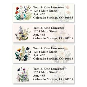 Wildflowers Classic Return Address Labels (6 Designs) 