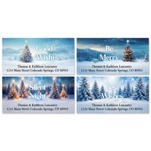 Midnight Lights Deluxe Return Address Labels (4 Designs)
