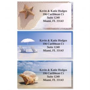 Sea Shell Personalized Return Address Labels Ocean Sea Shells Summer 60 Labels
