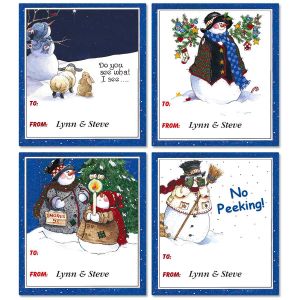 Sandi's Snow Pals Personalized  To/From Labels  (4 Designs)