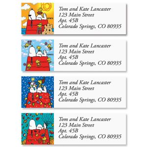 SNOOPY's™  Four Seasons Classic Address Labels  (4 Designs)