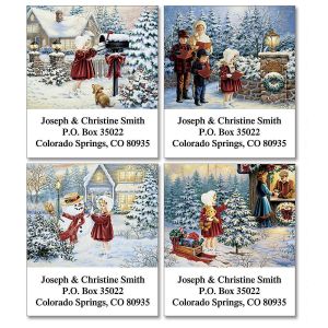 Noelle's Christmas Select Return Address Labels  (4 Designs)