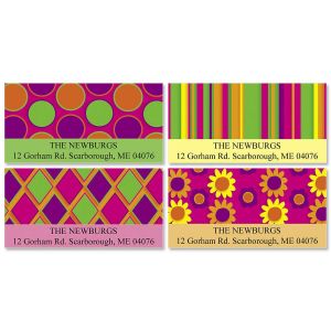 Retro Spectrum Deluxe Return Address Labels  (4 Designs)
