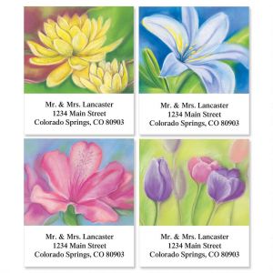 Floral Whispers Select Return Address Labels  (4 Designs)