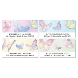 Watercolor Wings Deluxe Return Address Labels  (4 Designs)