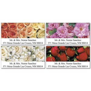 Bed of Roses  Deluxe Return Address Labels   (4 Designs)