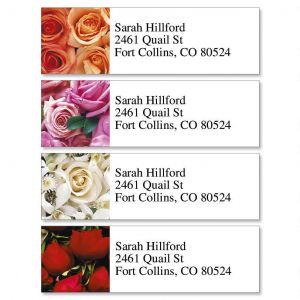 Bed of Roses Classic Return Address Labels  (4 Designs)