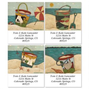 Warren Kimble's Sand Pails Select Address Labels  (4 Designs)